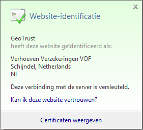 GeoTrust SSL-certificaat